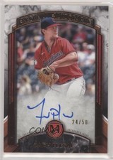 2022 Topps Museum Collection Archival Copper 24/50 Zach Plesac #AA-ZP Auto 3c6