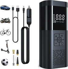 Compressore ad Aria Auto Portatile Gonfiatore Ricaricabile Display LED Auto 2025