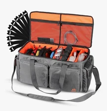 Heavy Duty - DJ Cable Bag Organizer with Detachable Dividers Travel Gig Bag New