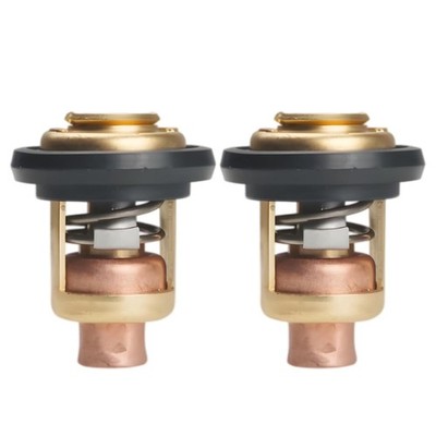 Thermostat 60°140°F for Yamaha 2Stroke Outboard Motors, OE Replacement 2 Pcs