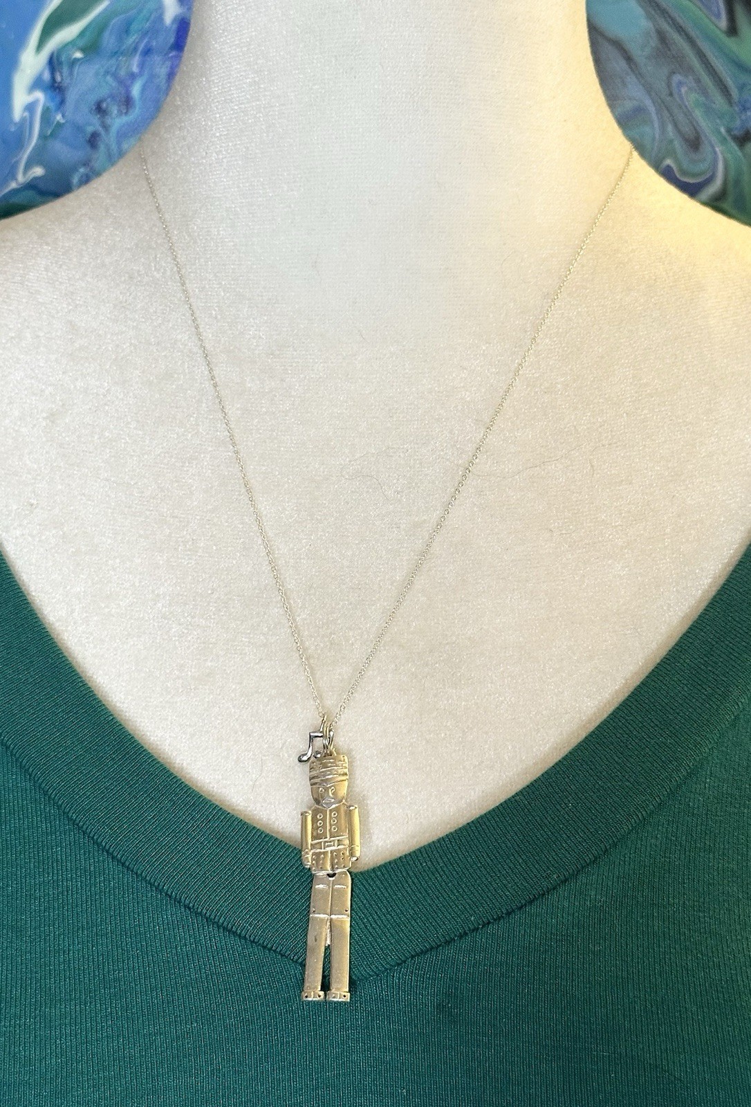 Christmas Nutcracker With 8th Notes 925 Sterling … - image 3