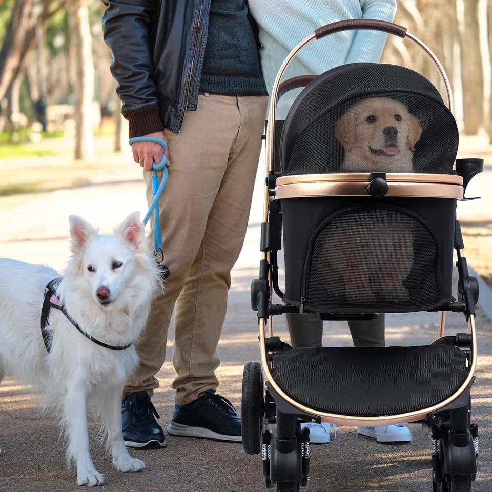 Hundebuggy Gebraucht 3in1 bis 25kg Hochwertiger Hundewagen für Hautstier - Bild 4 von 4