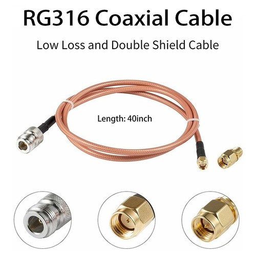 9 DBi Antenna Omnidirectional Antenna Cable Length 1m Long-range Connectivity - Afbeelding 4 van 10
