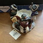Blue Sky  Clayworks Tealite Holder Artist Heather Goldminc  Snowman Trio — photo 3