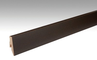 MEISTER Fußleiste Profil 3 PK Eiche schwarzbraun 1009 für Parkettböden - 2380 x