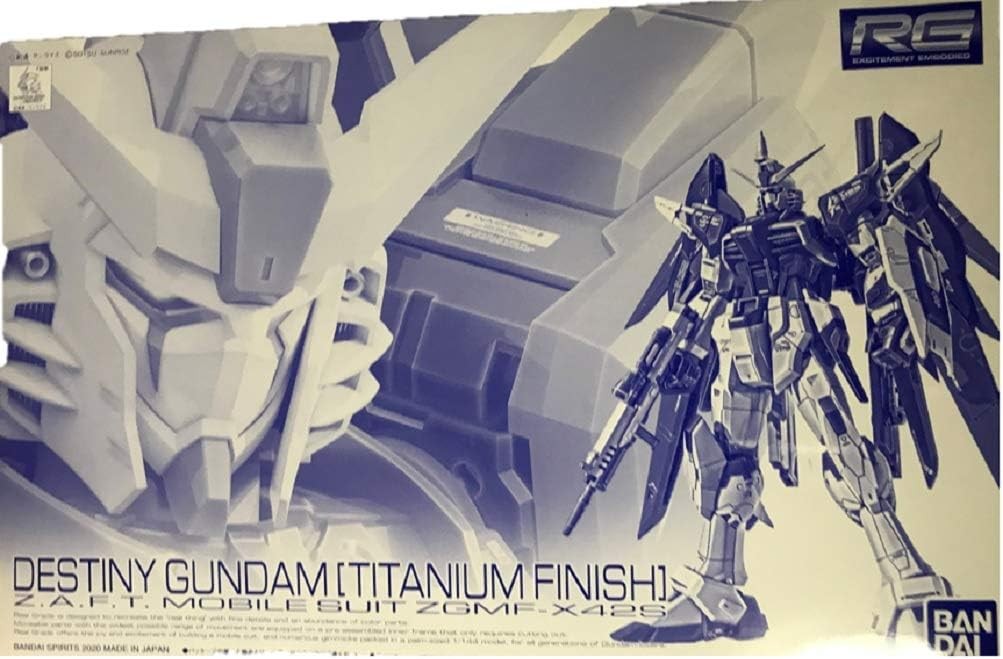 BANDAI RG Destiny Gundam Titanium Finish Model kit Mobile Suit