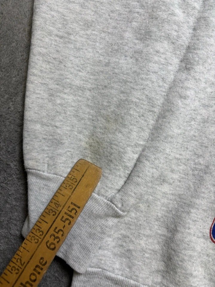 Vintage 1990s Philadelphia Phillies 1993 Champs Crewneck Sweatshirt Size L Grey - Image 3 of 4