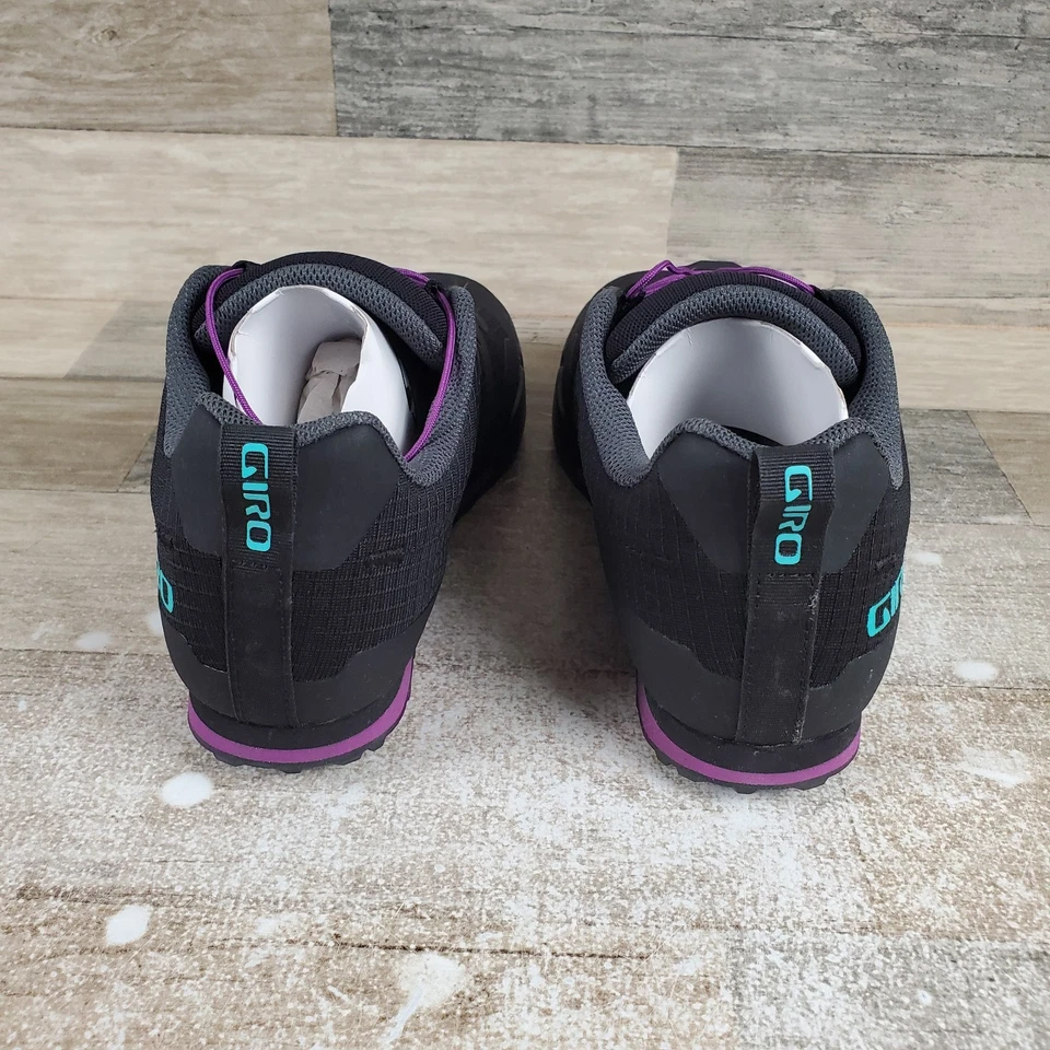 Giro Tracker Fastlace Womens Cycling Shoes Sz 7.5 Black Mountain Bike Sneakers - Image 3 of 4