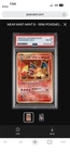 1996 RARE No. 6 Pokemon Japanese Basic Charizard Trading Card PSA 8 Holo MINT
