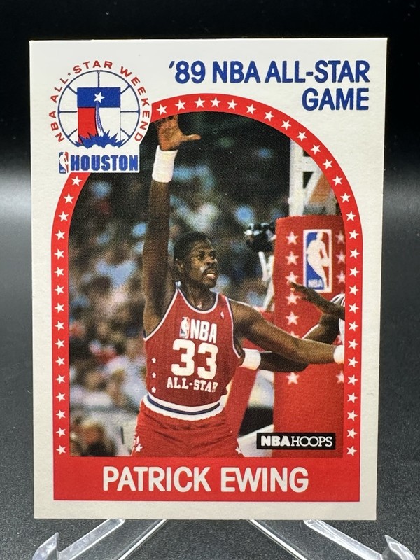 1989 NBA Hoops # 159 Patrick Ewing NBA ALL-STAR Game NY Knicks