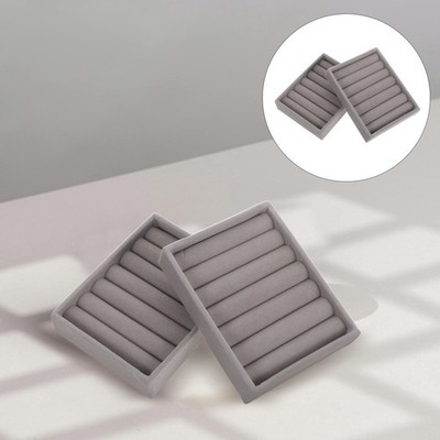  2 Pcs Jewelry Box for Rings Display Tray Aufbewahrungsbox Schmuck
