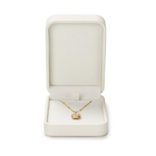 Leather Necklace Box Velvet Interior Necklace Gift Box Pendant jewelry Case D...