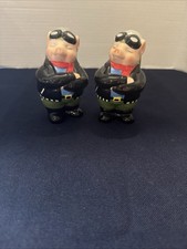 Set Of Twin Biker Hogs Salt And Pepper Shakers