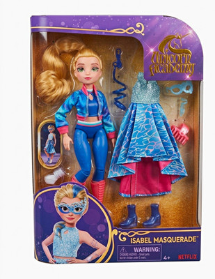 Unicorn Academy Isabel Masquerade 11in Fashion Doll Outfit Boots Mask Removable