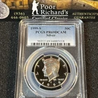 1999-S Silver Proof Kennedy Half PCGS PR69DCAM .36169 Oz Pure Silver! CC221
