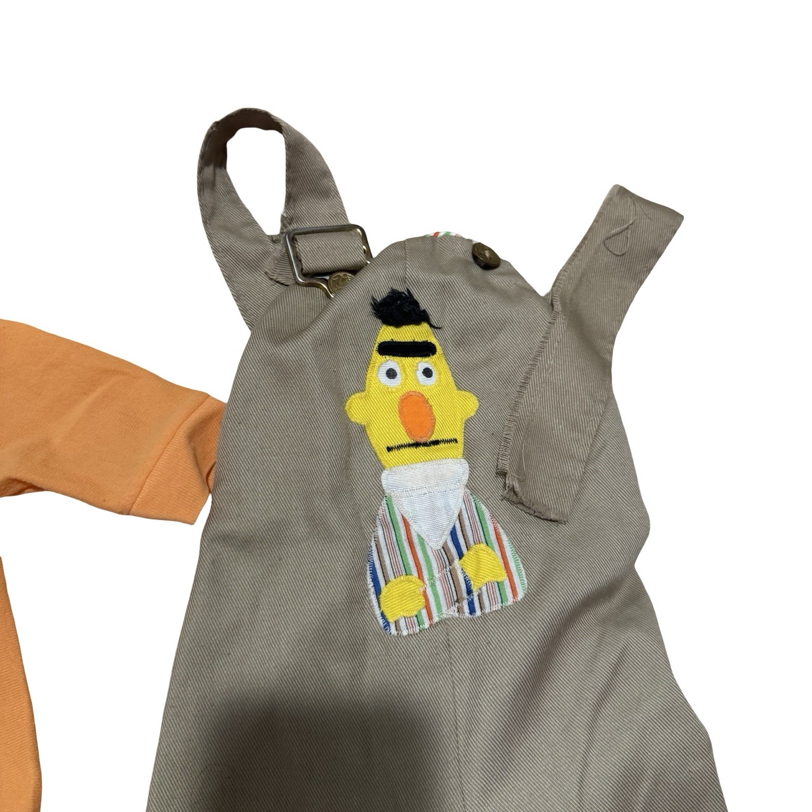 Vintage Sesame Street Bundle Bert Overalls Big Bird One Piece Socks 70s 80s image 4