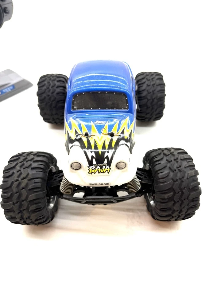 Losi Mini Monster Baja 4WD 1/18 Brushed Dual Motor Rc Truck/ Buggy - Image 3 of 4