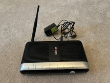 Actiontec Verizon MI424-WR Rev.E WiFi Wireless Router Modem w/ Adapter