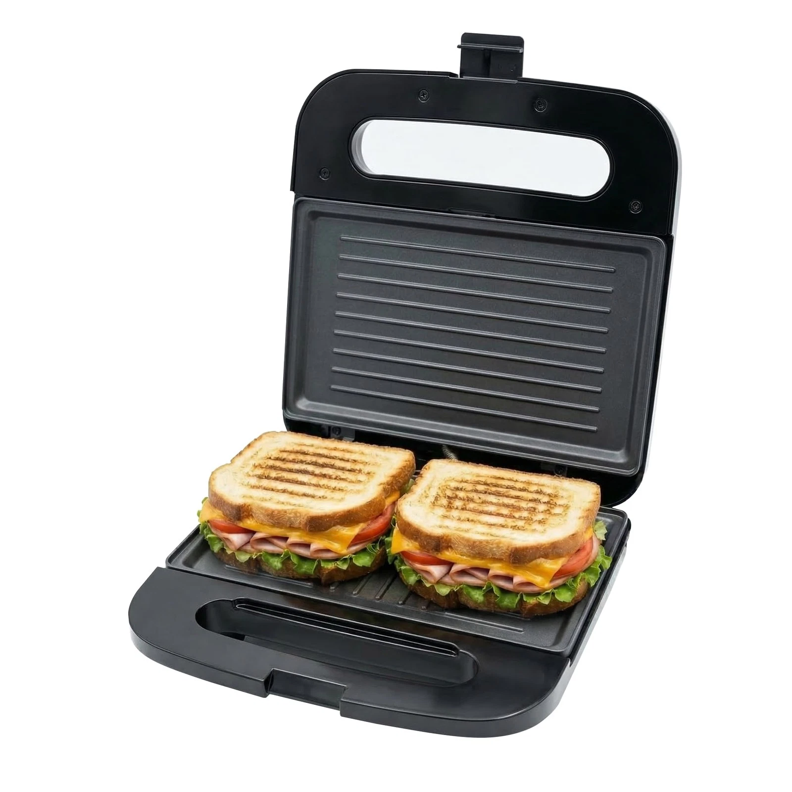 Panini Press Grill Nonstick LED Thermostat Compact OVENTE GP0401B Electric Cool