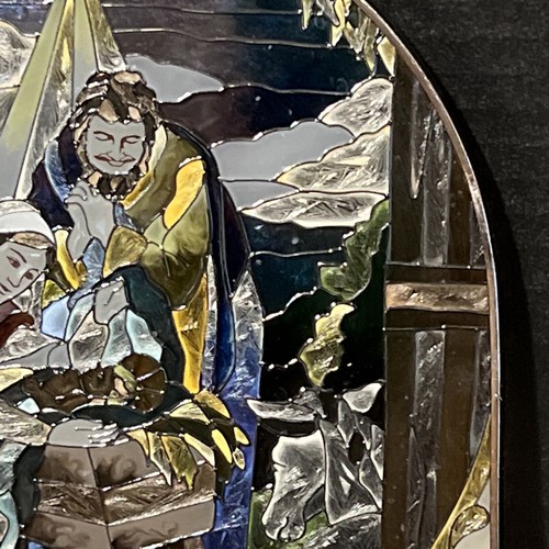 Amia Hand Painted Sun Catcher Nativity Scene - Picture 7 of 9