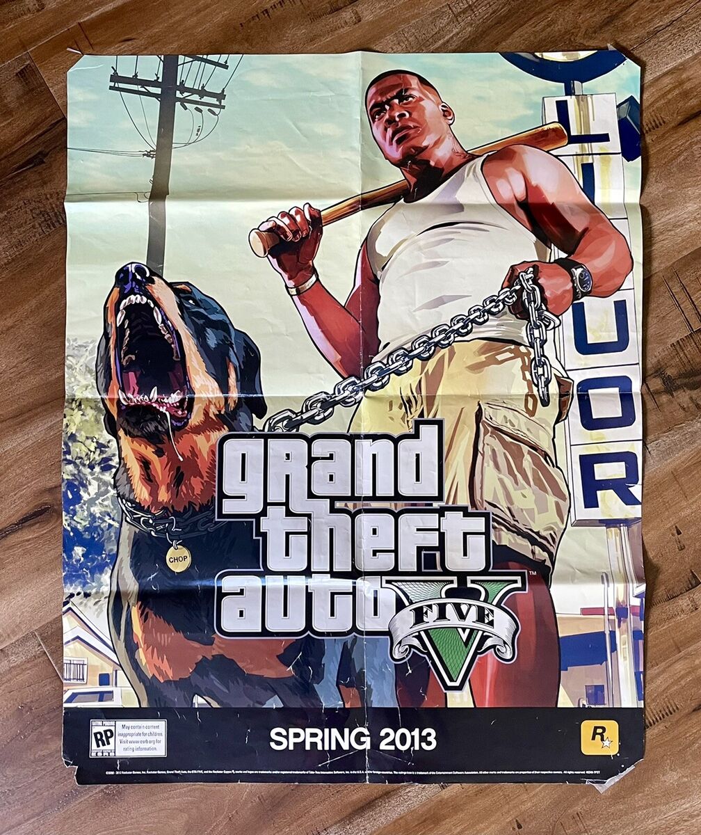 Grand Theft Auto V GTA 5 Ad Page Poster Promo Art Artwork PS3 Xbox 360