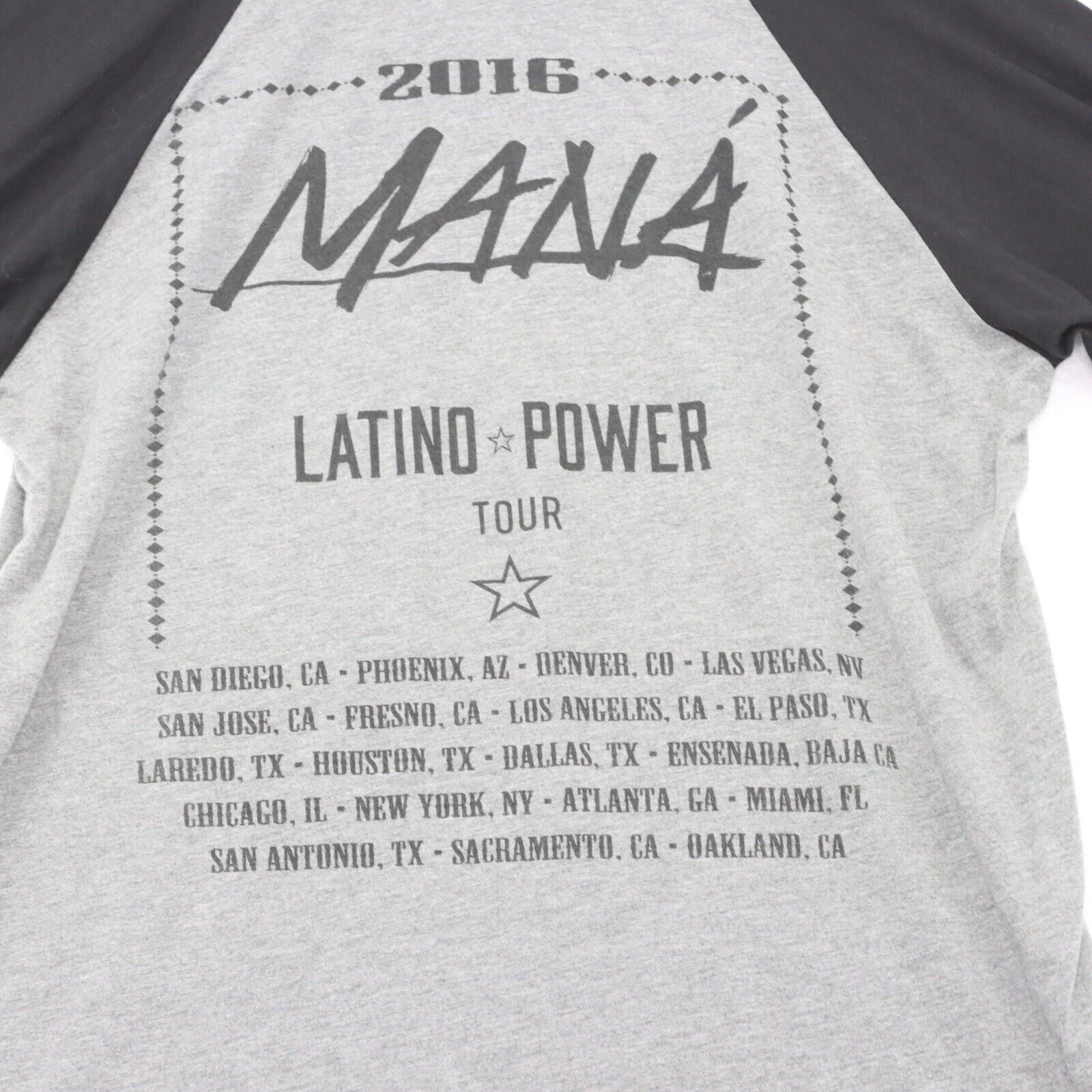 MANA 2016 Tour T-Shirt Sz Large Black Latino Powe… - image 9