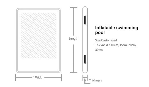 Portable Inflatable Yacht water Pool Inflatable Floating Ocean Sea Swimming Pool - Picture 4 of 12