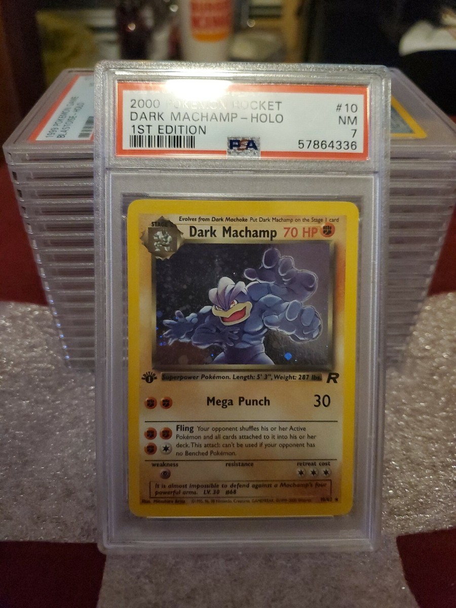 2000 Pokemon Rocket Dark Machamp 1st Edition 10/82 Psa 7 | eBay