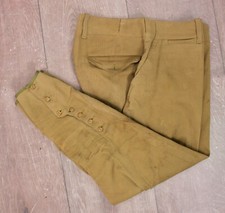 Men's VTG 1920s 1930s Olive Green / Khaki Breeches / Pants Sz 32x24 20s 30s