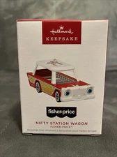 2024 Hallmark Keepsake Ornament Nifty Station Wagon Fisher-Price Retro Toys New