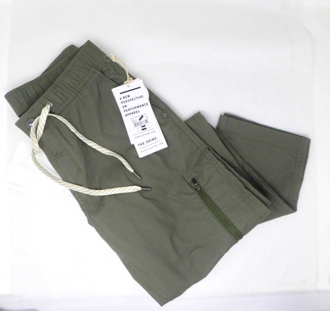 VUORI Women's Ripstop Pants ARMY Green Organic Cotton Size MediumLONG