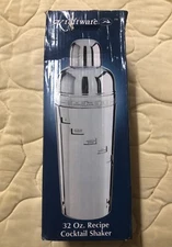 NOS NEW Kraftware Dial a Drink Vintage Cocktail Shaker Stainless