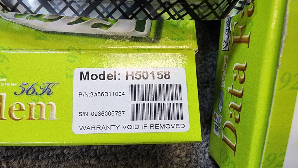 HiRO H50158 V92 V.92 56K Internal Data Fax Dial Up Internet Modem Low Profile PC - Image 4 of 4