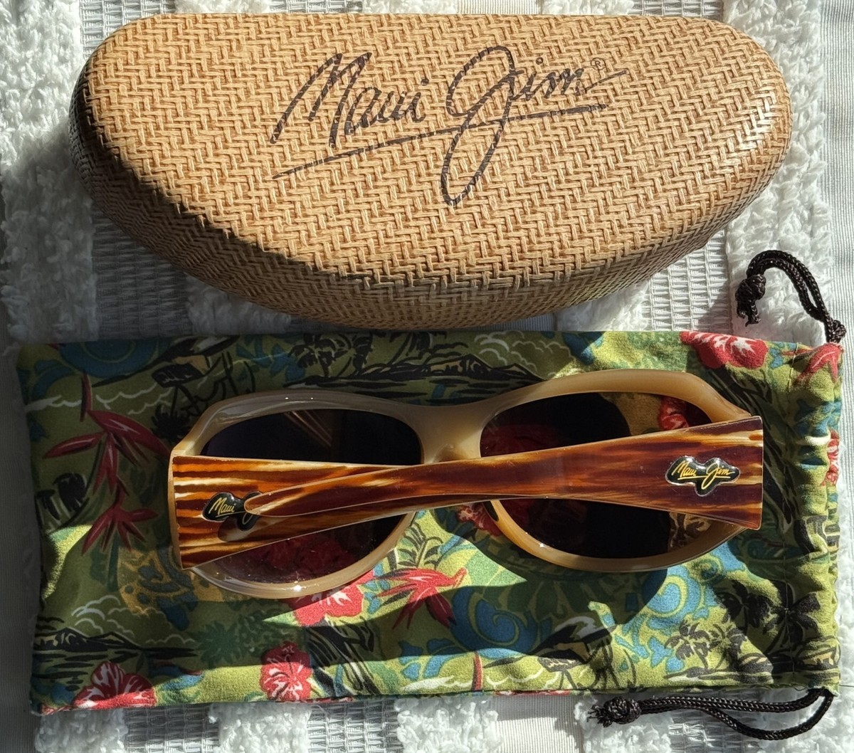 Maui Jim Lehua 203 22 Tortoise Stripe Frame + HCL Bronze Polarized