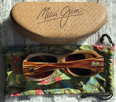 Maui Jim Lehua 203 22 Tortoise Stripe Frame + HCL Bronze Polarized