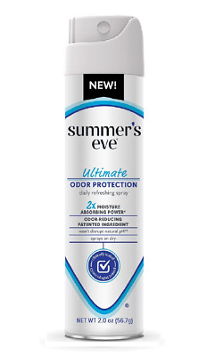 Summer'S Eve Ultimate Odor Control Spray Protect Talc-Free Absorbs Moisture 2 Oz