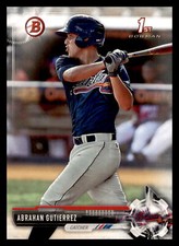 2017 Bowman Prospects #BP78 Abrahan Gutierrez Atlanta Braves