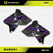 Gray Purple Shift Shroud and tank Graphics Kit fits Suzuki DRZ400SM Drz400s