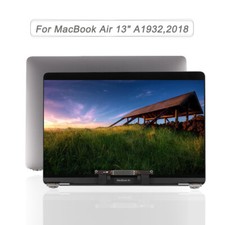 Gray For MacBook Air A1932 2018 EMC 3184 LCD Screen Display Replacement Assembly