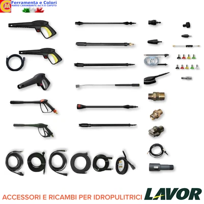Ricambi Idropulitrice LAVOR Accessori Pistola Tubo Lancia Ugello Adattatore