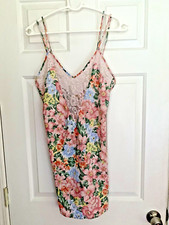 Victoria's Secret Slip teddy Lace chemise floral Gold Label Woman Small