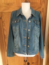 Vintage Baccini 1978 Denim Jacket Tartan Elbow Patches Y2k Size L 12/14