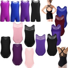 Toddler Girl Gymnastics Leotard Dress Ballet Dance Tutu Skirt Dancewear Tank Top