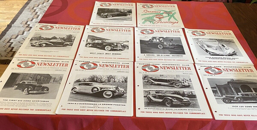 Auburn Cord Dusenberg Club Vintage Lot  10 Newsletters  Jan- Dec Complete  1963 - Picture 3 of 14