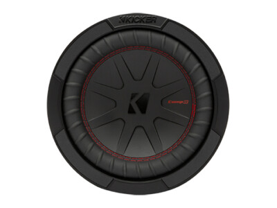 Kicker 48CWR82 8'' 2-Ohm Dual 300(Watts RMS) Voice Coil Design Subwoofer - Black