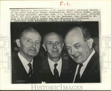 1968 Press Photo Officials meet in Brussels for NATO Ministerial Conference