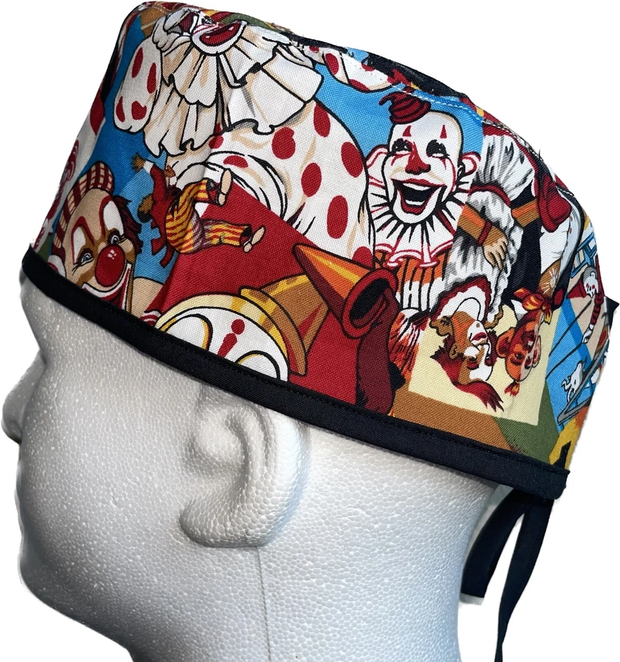 Clowns Scrub Hat Chemo Cap - Image 2 of 4