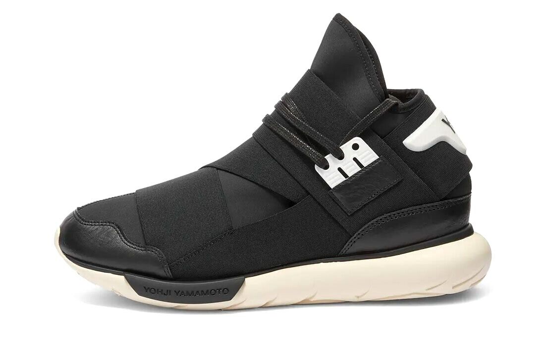 adidas Y-3 Qasa High Black Off White Sz 6.5-10.5 - B35673