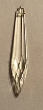 Hotel Crystal Chandelier Piece From Palm Springs 3 1/2 Pointed Tip
