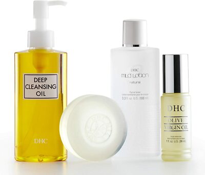 DHC Olive Smooth Complete Set - Deep cleansing oil soap virgin oil lotion Japan
